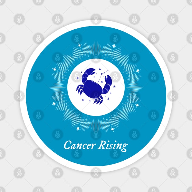 Cancer Rising Astrology Chart Zodiac Sign Ascendant Magnet by Witchy Ways